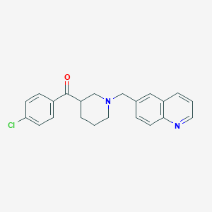 (4-chlorophenyl)[1-(6-quinolinylmethyl)-3-piperidinyl]methanone