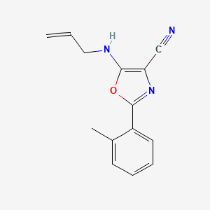 5-(allylamino)-2-(2-methylphenyl)-1,3-oxazole-4-carbonitrile