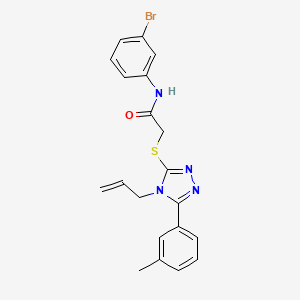 N-(3-bromophenyl)-2-{[5-(3-methylphenyl)-4-(prop-2-en-1-yl)-4H-1,2,4-triazol-3-yl]sulfanyl}acetamide