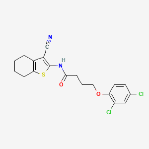 N-(3-cyano-4,5,6,7-tetrahydro-1-benzothiophen-2-yl)-4-(2,4-dichlorophenoxy)butanamide