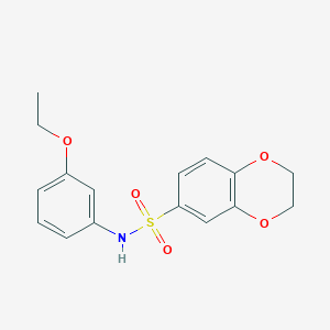 N-(3-ethoxyphenyl)-2,3-dihydro-1,4-benzodioxine-6-sulfonamide