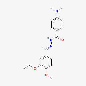 4-(dimethylamino)-N'-(3-ethoxy-4-methoxybenzylidene)benzohydrazide