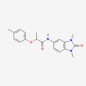 N-(1,3-dimethyl-2-oxo-2,3-dihydro-1H-benzimidazol-5-yl)-2-(4-methylphenoxy)propanamide