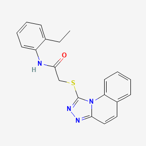 N-(2-ethylphenyl)-2-([1,2,4]triazolo[4,3-a]quinolin-1-ylthio)acetamide