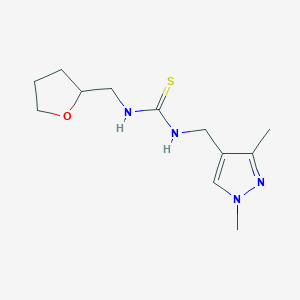 N-[(1,3-dimethyl-1H-pyrazol-4-yl)methyl]-N'-(tetrahydro-2-furanylmethyl)thiourea