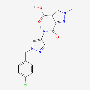 3-({[1-(4-chlorobenzyl)-1H-pyrazol-4-yl]amino}carbonyl)-1-methyl-1H-pyrazole-4-carboxylic acid