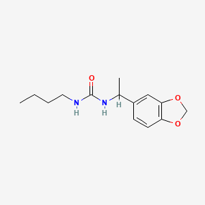 N-[1-(1,3-benzodioxol-5-yl)ethyl]-N'-butylurea