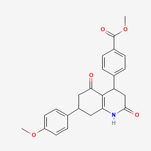 Methyl 4-[7-(4-methoxyphenyl)-2,5-dioxo-1,2,3,4,5,6,7,8-octahydroquinolin-4-yl]benzoate