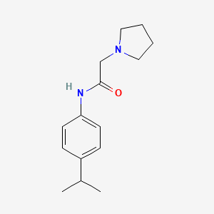 N-[4-(propan-2-yl)phenyl]-2-(pyrrolidin-1-yl)acetamide