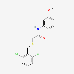 2-[(2,6-dichlorobenzyl)sulfanyl]-N-(3-methoxyphenyl)acetamide