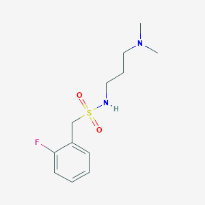 N-[3-(dimethylamino)propyl]-1-(2-fluorophenyl)methanesulfonamide