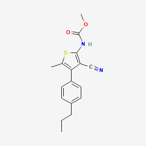 methyl [3-cyano-5-methyl-4-(4-propylphenyl)-2-thienyl]carbamate