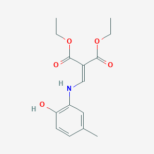 Diethyl 2-[(2-hydroxy-5-methylanilino)methylidene]propanedioate