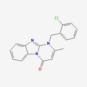 1-(2-chlorobenzyl)-2-methylpyrimido[1,2-a]benzimidazol-4(1H)-one