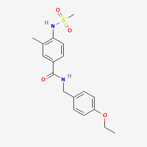 N-(4-ethoxybenzyl)-3-methyl-4-[(methylsulfonyl)amino]benzamide