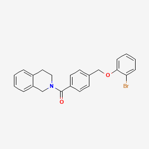 2-{4-[(2-bromophenoxy)methyl]benzoyl}-1,2,3,4-tetrahydroisoquinoline