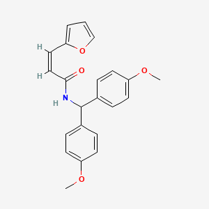 N-[bis(4-methoxyphenyl)methyl]-3-(2-furyl)acrylamide