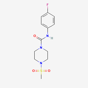 N-(4-FLUOROPHENYL)-4-METHANESULFONYLPIPERAZINE-1-CARBOXAMIDE