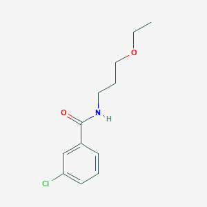 3-chloro-N-(3-ethoxypropyl)benzamide