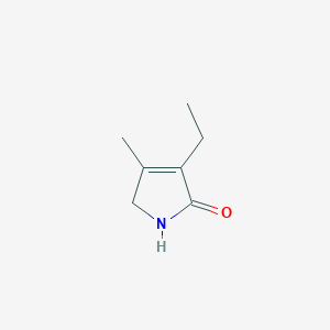 molecular formula C7H11NO B045608 3-乙基-4-甲基-3-吡咯啉-2-酮 CAS No. 766-36-9