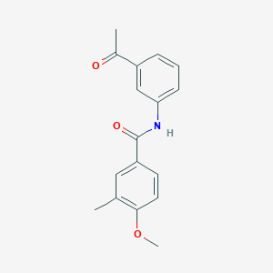 N-(3-acetylphenyl)-4-methoxy-3-methylbenzamide