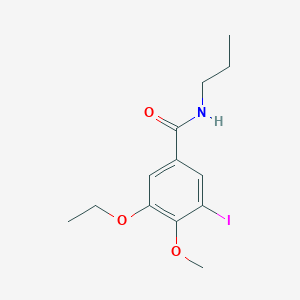 molecular formula C13H18INO3 B4560818 3-ethoxy-5-iodo-4-methoxy-N-propylbenzamide 