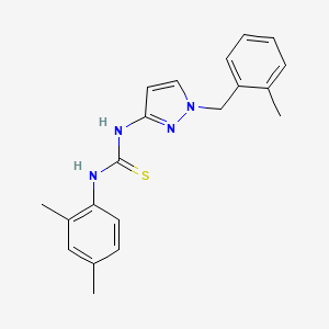 N-(2,4-dimethylphenyl)-N'-[1-(2-methylbenzyl)-1H-pyrazol-3-yl]thiourea