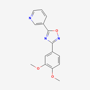 3-[3-(3,4-dimethoxyphenyl)-1,2,4-oxadiazol-5-yl]pyridine