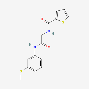 N-(2-{[3-(methylthio)phenyl]amino}-2-oxoethyl)-2-thiophenecarboxamide