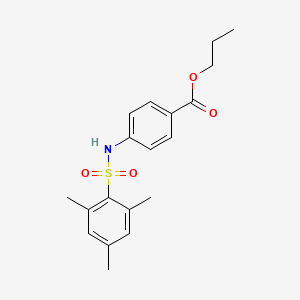 Propyl 4-{[(2,4,6-trimethylphenyl)sulfonyl]amino}benzoate