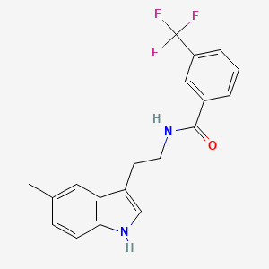 N-[2-(5-methyl-1H-indol-3-yl)ethyl]-3-(trifluoromethyl)benzamide