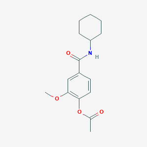 [4-(Cyclohexylcarbamoyl)-2-methoxyphenyl] acetate