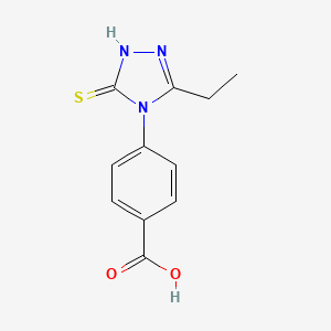 4-(3-ethyl-5-mercapto-4H-1,2,4-triazol-4-yl)benzoic acid