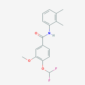 molecular formula C17H17F2NO3 B456097 4-(difluoromethoxy)-N-(2,3-dimethylphenyl)-3-methoxybenzamide 