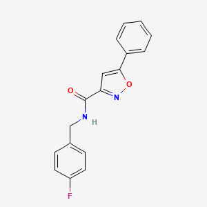 N-(4-fluorobenzyl)-5-phenyl-3-isoxazolecarboxamide