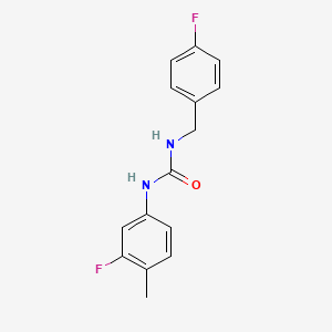 N-(4-fluorobenzyl)-N'-(3-fluoro-4-methylphenyl)urea