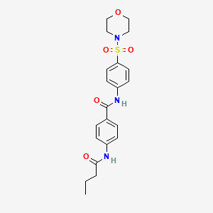 4-BUTANAMIDO-N-[4-(MORPHOLINE-4-SULFONYL)PHENYL]BENZAMIDE