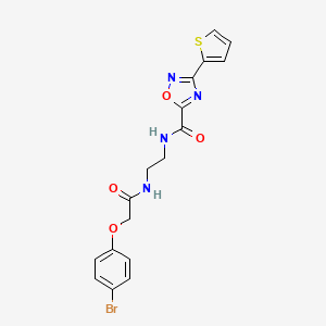 N~5~-(2-{[2-(4-BROMOPHENOXY)ACETYL]AMINO}ETHYL)-3-(2-THIENYL)-1,2,4-OXADIAZOLE-5-CARBOXAMIDE