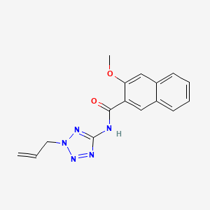 molecular formula C16H15N5O2 B4561178 N-(2-allyl-2H-tetrazol-5-yl)-3-methoxy-2-naphthamide 