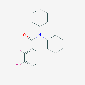 N,N-dicyclohexyl-2,3-difluoro-4-methylbenzamide