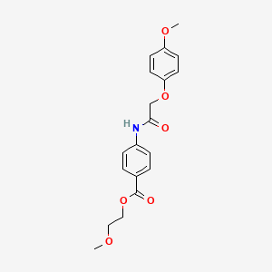 2-methoxyethyl 4-{[(4-methoxyphenoxy)acetyl]amino}benzoate