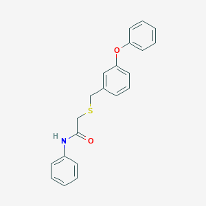 2-[(3-phenoxybenzyl)thio]-N-phenylacetamide