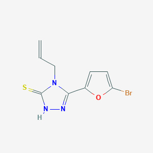 molecular formula C9H8BrN3OS B456127 4-allyl-5-(5-bromo-2-furyl)-4H-1,2,4-triazole-3-thiol CAS No. 522597-53-1