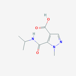 1-methyl-5-(propan-2-ylcarbamoyl)-1H-pyrazole-4-carboxylic acid