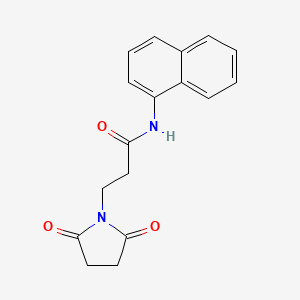 3-(2,5-dioxopyrrolidin-1-yl)-N-naphthalen-1-ylpropanamide