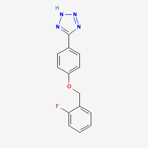 5-{4-[(2-fluorobenzyl)oxy]phenyl}-1H-tetrazole