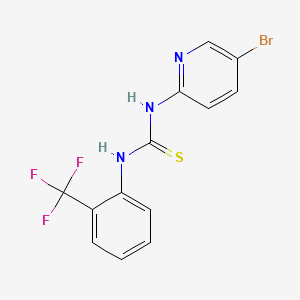 1-(5-Bromopyridin-2-yl)-3-[2-(trifluoromethyl)phenyl]thiourea