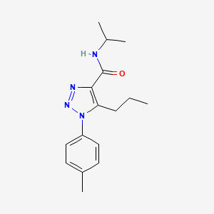 molecular formula C16H22N4O B4561388 1-(4-methylphenyl)-N-(propan-2-yl)-5-propyl-1H-1,2,3-triazole-4-carboxamide 