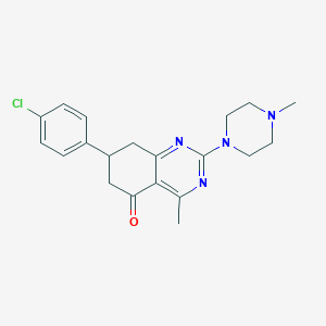 7-(4-chlorophenyl)-4-methyl-2-(4-methylpiperazin-1-yl)-7,8-dihydroquinazolin-5(6H)-one