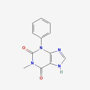 1H-Purine-2,6-dione, 3,7-dihydro-1-methyl-3-phenyl-